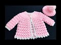 Chaquetita, Abrigo, Sueter o Chambrita a Crochet o Ganchillo, PASO A PASO 0-6 años Crochet for Baby