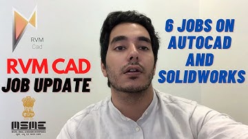 🔴6 JOBS ON AUTOCAD & SOLIDWORKS | RVM CAD JOB UPDATE by AKSHIT MAKHIJA | FOCUS ON SKILLS!!  💯