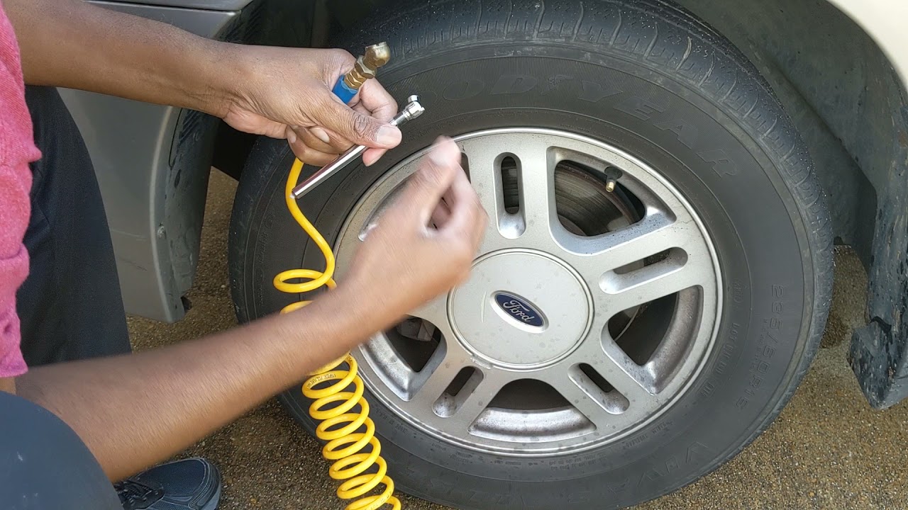 How To Use Tire Pressure Gauge And Add Air Pressure To Low Tire Or How To Use Tire Pressure Gauge And Add Air Pressure To Low Tire Or