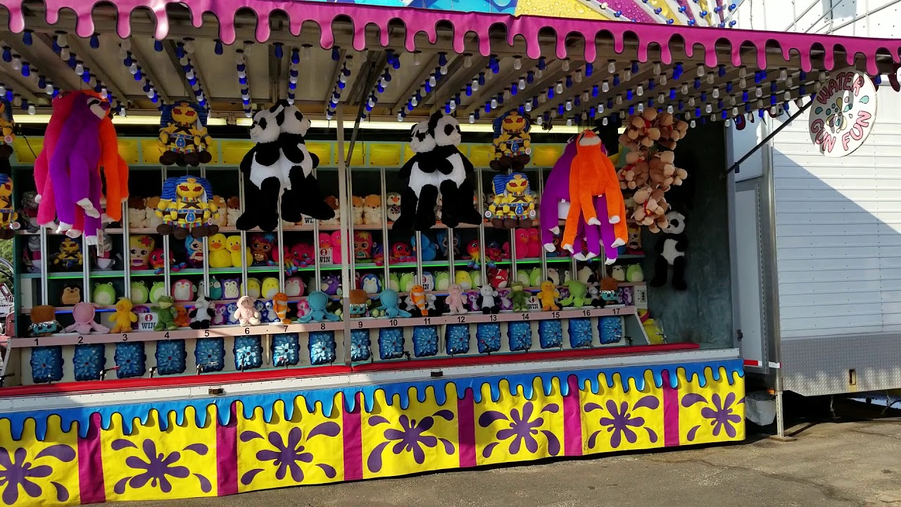 WATER GUN FUN BOOTH AT CARNIVAL WIN PRIZES LONG ISLAND, NEW YORK YouTube