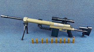 Barrett M200 Toy Sniper Rifle ASMR 🔫 | Soft Bullet Burst Test + Unboxing & Assembly Review screenshot 4