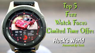 Top 5 Free Galaxy Watch/Gear S3 Analog/Digital/Animated Watch Faces 2018 screenshot 1