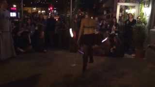 Fire hoops