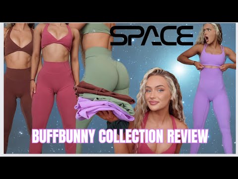 Buffbunny Collection SPACE launch Try on haul Review  New Fall Activewear,  nonscrunch leggings?? 