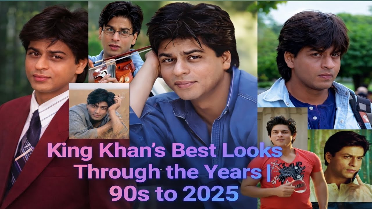 King Khan's best looks ❤️‍🔥 through the years  | 90s to 2025 #SRK ❤️💯