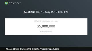 7 Foote Street, Brighton VIC 3186 | AuPropertyReport.Com