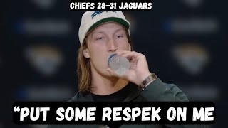 Trevor Lawrence says Mahomes is WASHED after HUGE win - Post Game Interview - Chiefs vs Jaguars