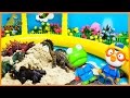 [장난감TV] 뽀로로 와 친구들 보물섬 공룡 탐사대 놀이 장난감 애니메이션 Doll Pororo find dinosaur Play Toys