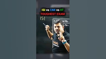 ISI vs IIT vs CMI EXAM 😱 #iit #isimaths #iitjee #jeemains #iitbombay #iitdelhi #VED
