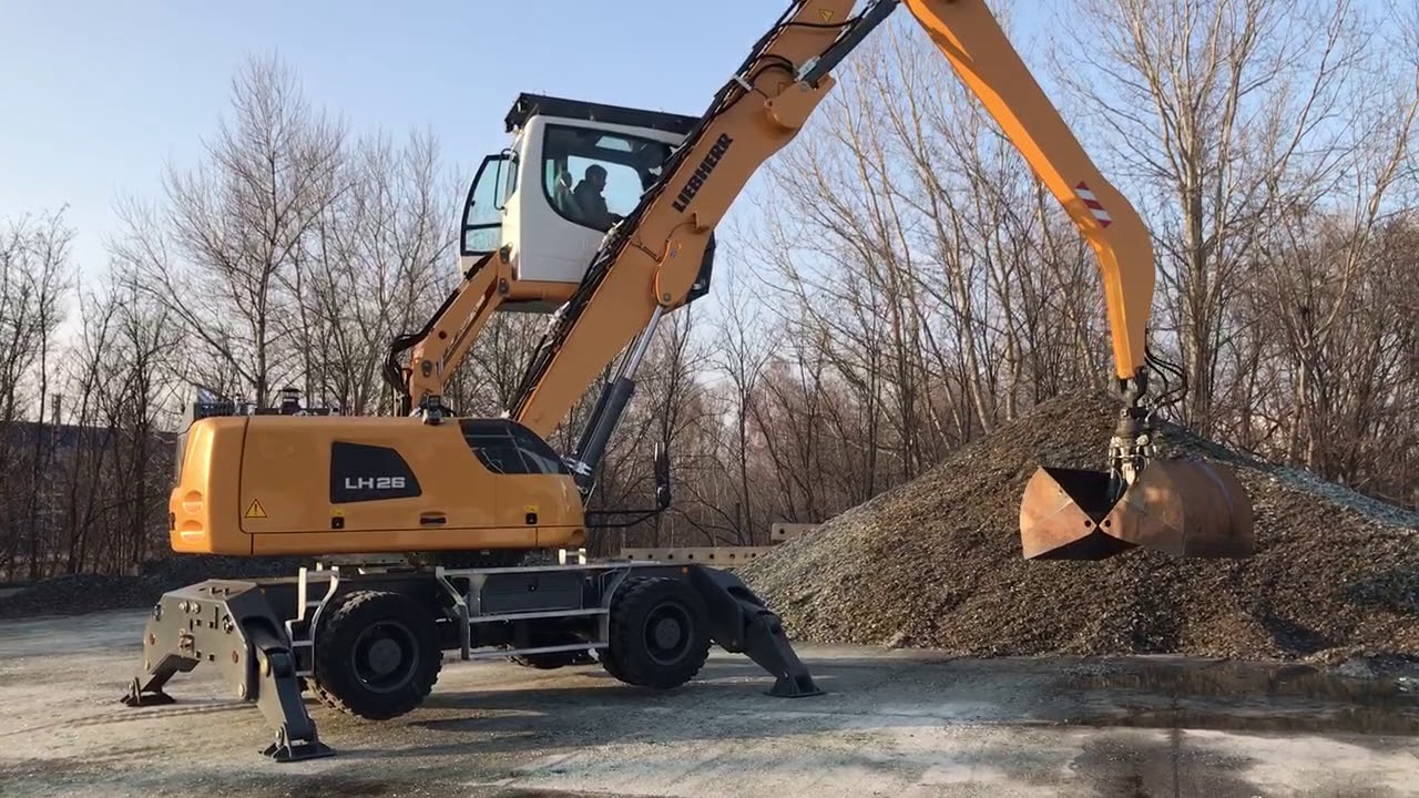 Liebherr Lh 26 M 2018 Greifer Gm 10 B Tested Youtube 
