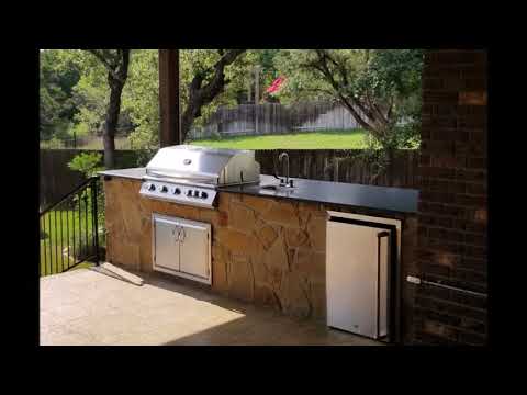 Custom Patio Cover, Fire Pit, Outdoor Kitchen, Decorative Concrete - Freedom Outdoor Living