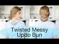 Twisted Messy Updo Bun Hairstyle | Fancy Hair Tutorial