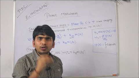 21.Principle Of Digital Communication:Expression For Phase Modulation.