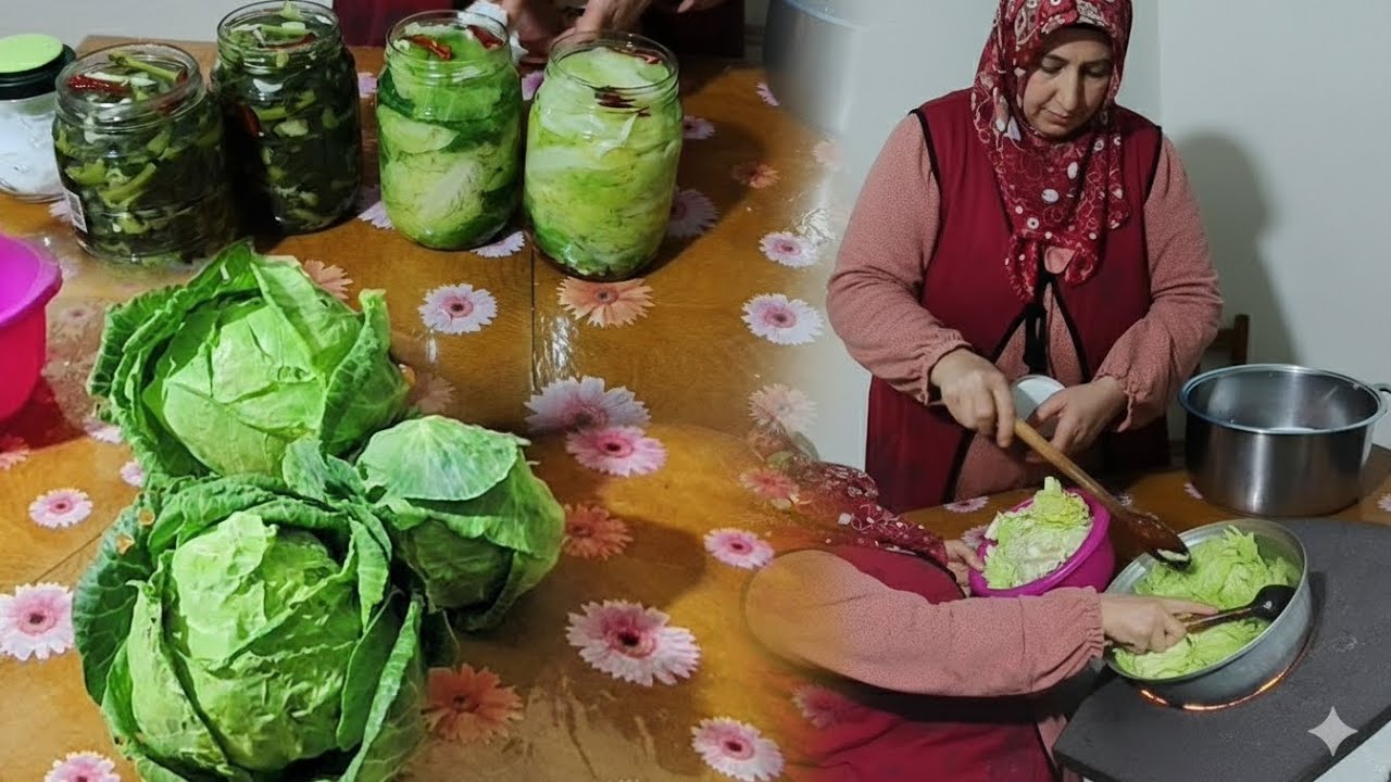 ​🥬 BU TURŞU BAŞKA! Bahçeden Doğal Beyaz ve Karalahana Turşusu | Kütür Kütür