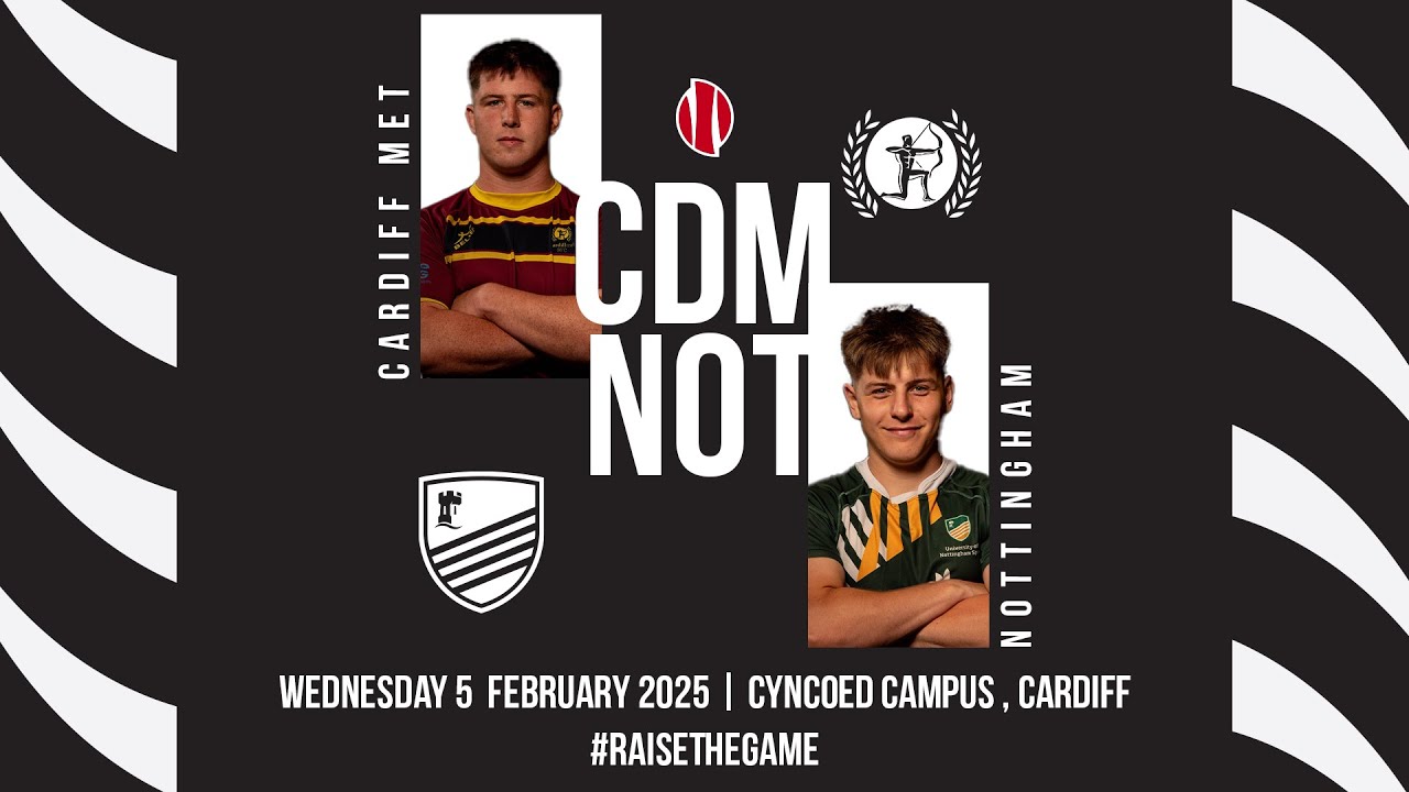 Cardiff Met vs Nottingham  | Men's BUCS Super Rugby