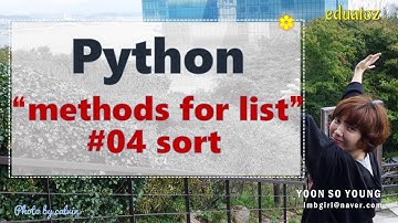 [PYTHON-145] list의 정렬 방법 | sort | built-in 함수에서는 sorted 사용!