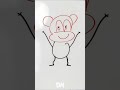 The Bear Draws a Monkey! 🐵🐻 #shorts #funny #drawing