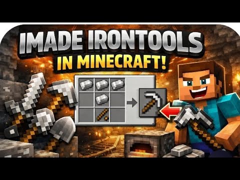 I make iron tools in minecraft - YouTube