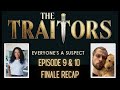 The Traitors USA #peacock Full Episode 9 &amp; 10 FINALE Ep 109 110 #ciriefields #alancumming