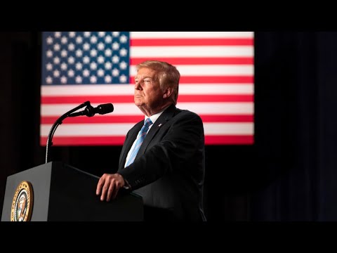 President Trump Observes a Signing Ceremony