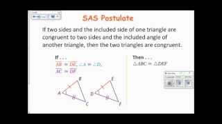 4-2 SSS and SAS Postulates 2013