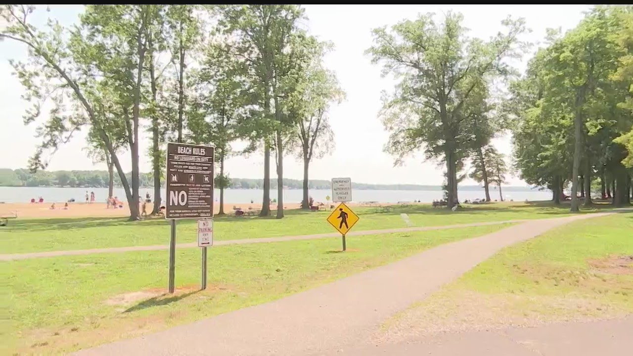 Beating the heat, beach-goers celebrate summer with last hoorah at Lake Milton