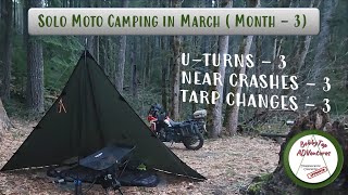 Solo Moto Camping in March | PNW