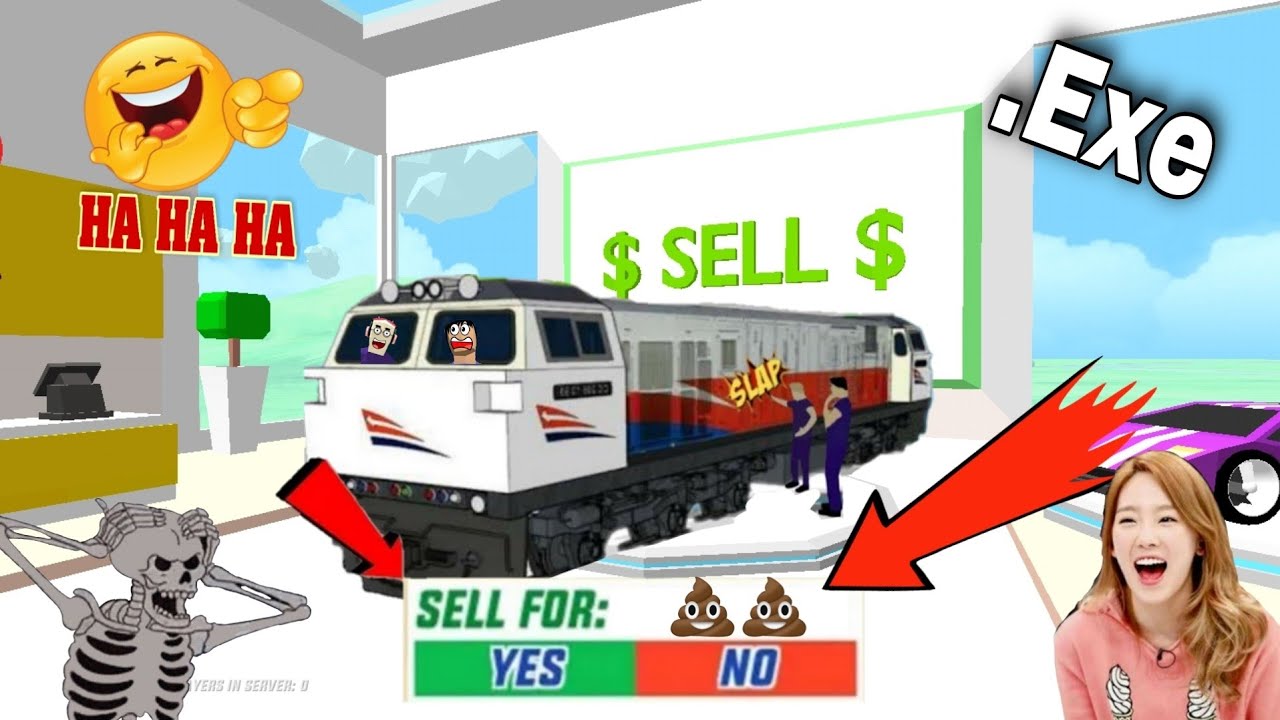 Selling train in dude theft wars 😂 || funny. Exe 🤣 || thuglife moment in dude theft wars