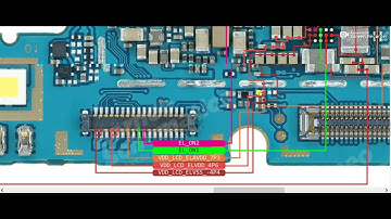 schematic diagram of Samsung a50s of LCD light