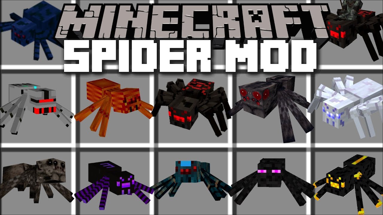 Minecraft SPIDER MOD / FIGHT OFF EVIL GIANT SPIDERS AND SURVIVE THE QUEEN SPIDER!! Minecraft