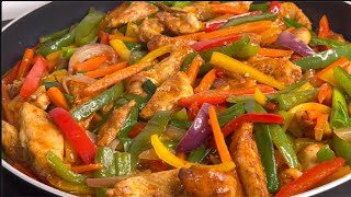 One Pan Chicken Vegetable Stir Fry Recipe