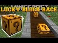 Minecraft: CRAZY ANIMATED LUCKY BLOCK RACE - Lucky Block Mod - Modded Mini-Game