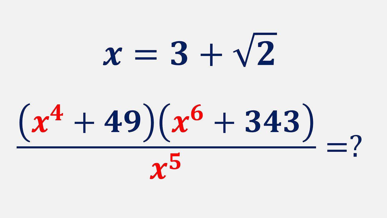 A HARD Algebra Question | You should know this TRICK!👇 - YouTube