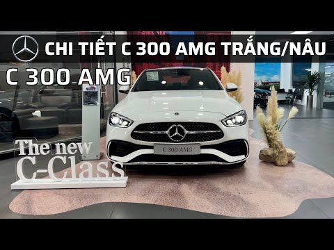 Video Chi tiết Mercedes-Benz C300 AMG màu TRẮNG nội thất NÂU... - youtube