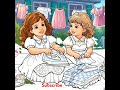 Sisterly teamwork: turning chores into life skills! #girl #satisfying #love #short