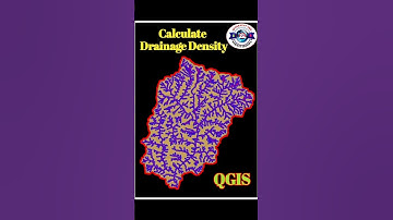 How To Calculate Drainage Density in QGIS #shorts