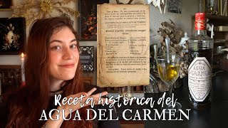 Cómo hacer AGUA DEL CARMEN según recetas del s. XIX (contra los nervios, ansiedad, insomnio...)