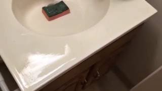 REMOVE CIGARETTE BURNS FROM SINK!