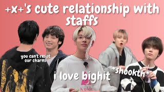 txt's cute relationship with the staffs pt. 1