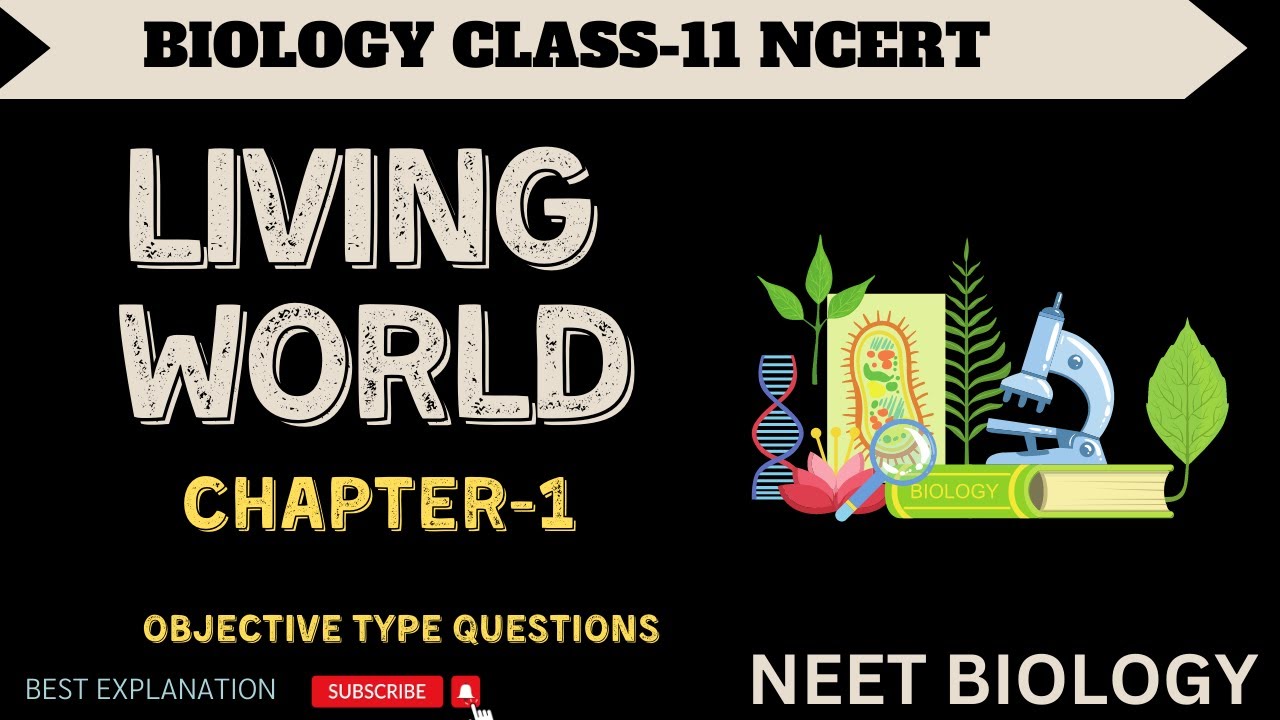 Living World I NCERT Class 11th Botany | Chapter 1 | | Objective Type ...