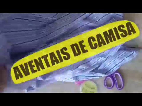 Vídeo: Costuramos Um Avental De Cozinha De Uma Camisa Masculina