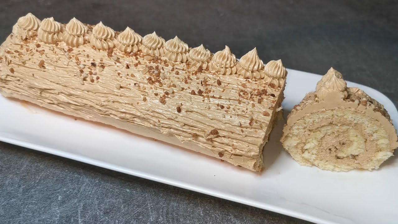 ⁣Bûche Traditionnelle Crème au Beurre Saveur Café #67