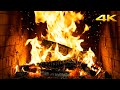 Kaminabende Mit Sanft Knisterndem Holz Und Entspannter Hintergrundstimmung Fireplace 4K