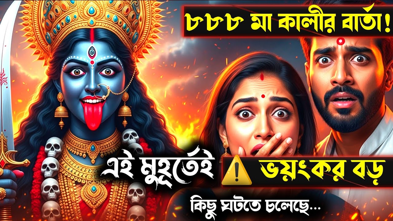 ৮৮৮ 🕉️ মা কালীর বার্তা 🌺 এই মুহূর্তেই মা কালী তোমার সঙ্গে কথা বলতে চান—খুব বড় কিছু ঘটতে চলেছে…