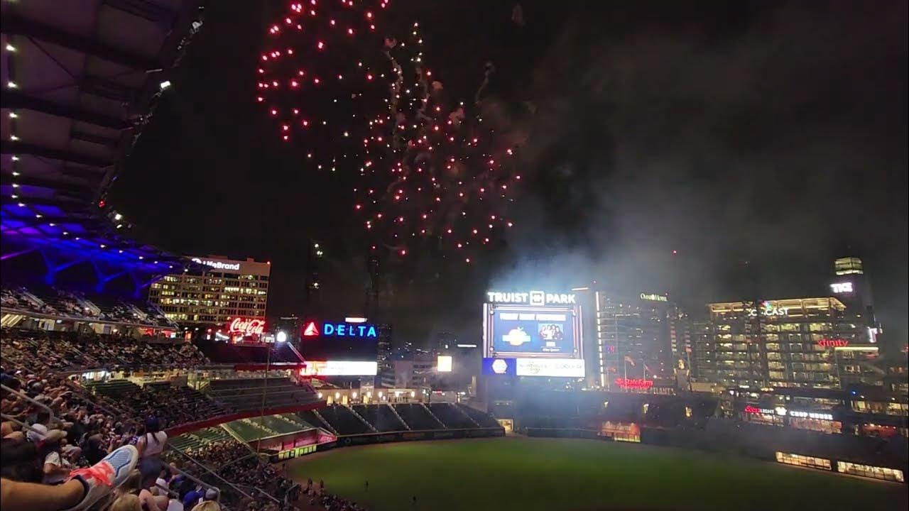 Fireworks at the Braves Game Truist Park 6/24/22 YouTube