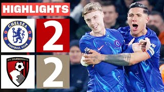Chelsea vs Bournemouth 2-2 Highlights \u0026 All Goals 2025 🔥 Cole Palmer Goal