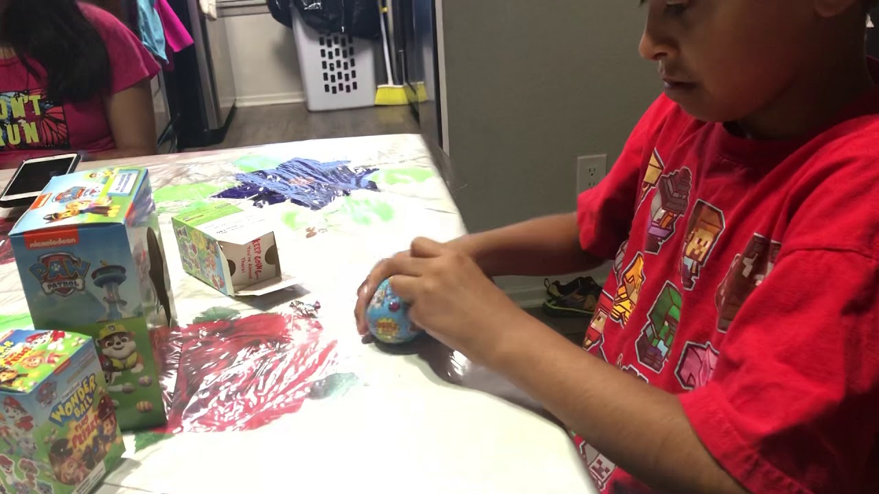 Unboxing Paw patrol Wonder Ball plus prize chocolate YouTube