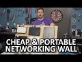 DIY Ghetto Networking Wall - A renter's solution!