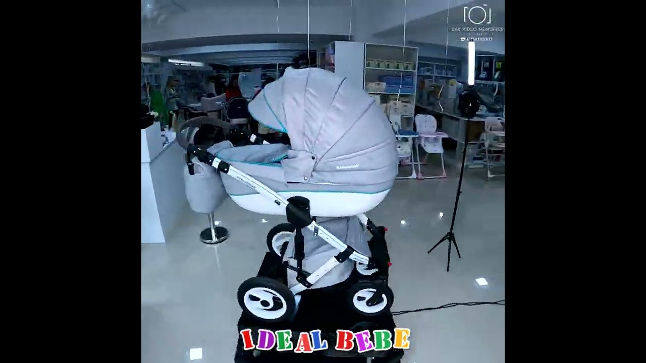 Krausman - Carucior 3 in 1 Sendo Grey-Turqoise