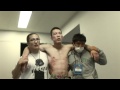 Aoki backstage after Jienotsu fight - Dynamite!!